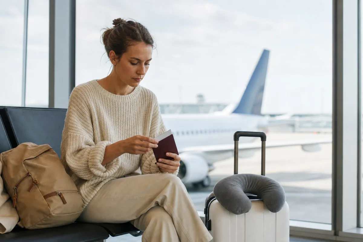 Praktisk reseförberedelse med bagage och resehandlingar för artikeln Pass och id-kort på flyg: vad krävs för din resa?